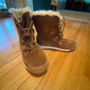 SOREL Kids' Whitney II Short Waterproof Insulated Boot in Velvet Tan